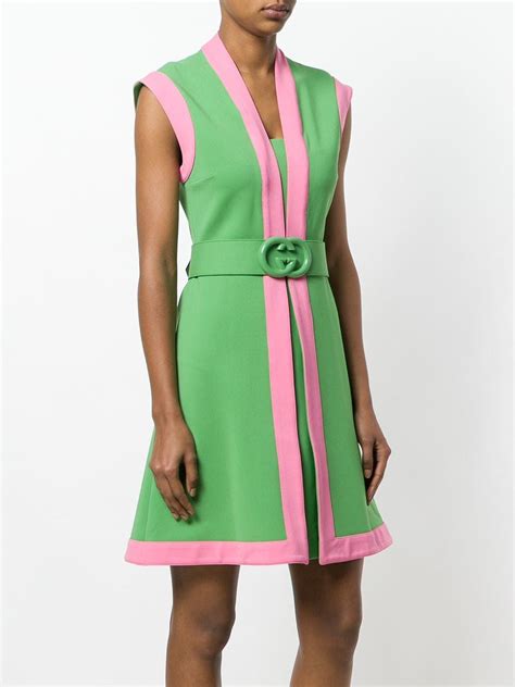 gucci green shirt dress|gucci pink and green dress.